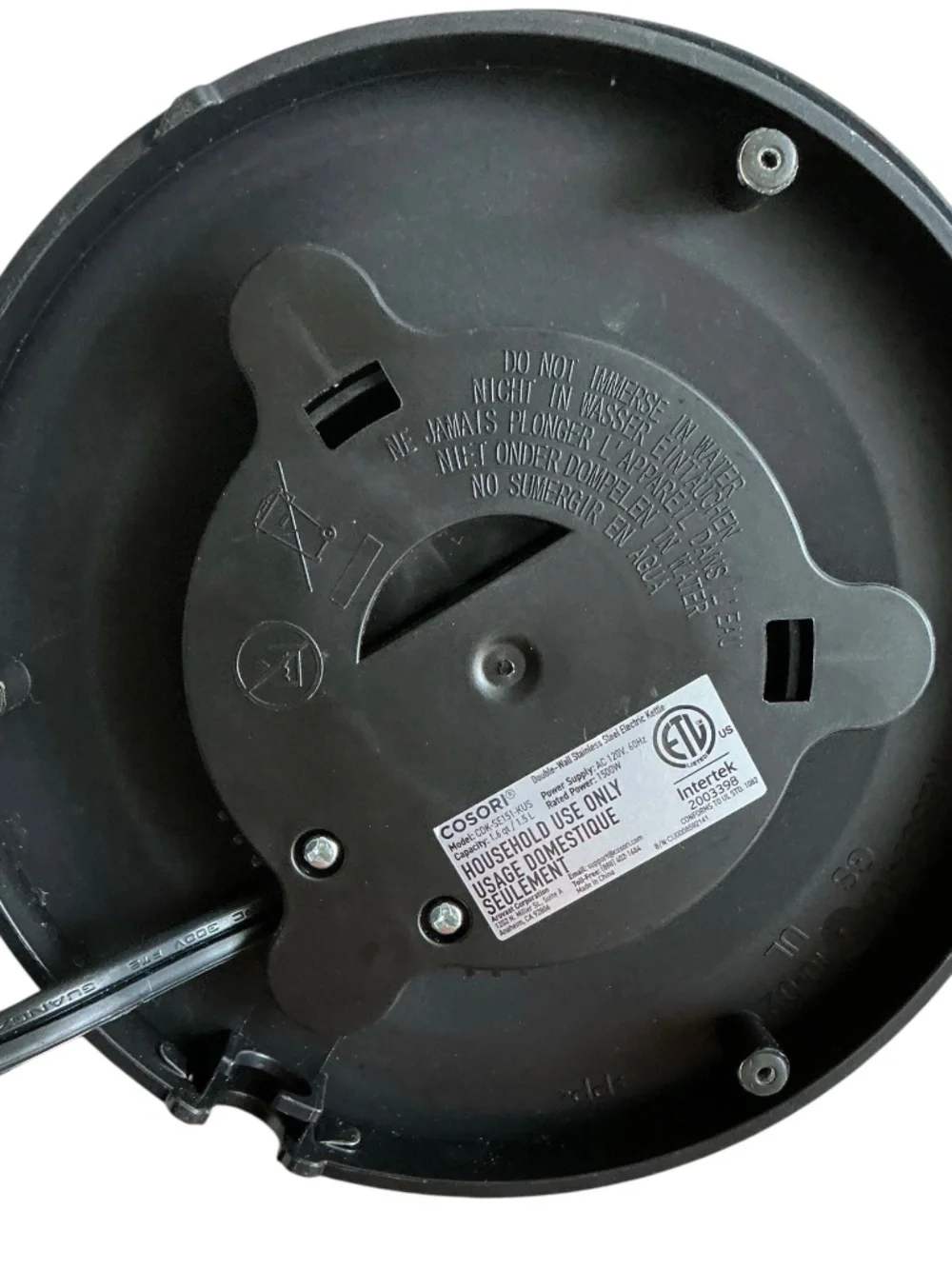 Cosori Double-Wall Stainless Steel Electric Kettle